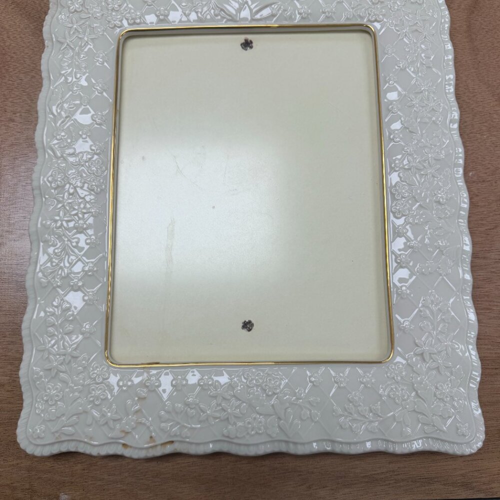 Vintage Lenox Wedding Promises Porcelain Picture Frame